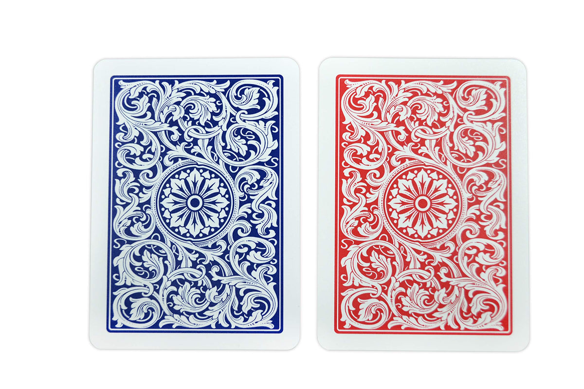 Copag 1546 six-deck pack in red and blue backs for game nights.