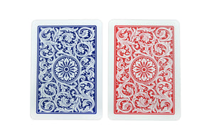 Copag 1546 six-deck pack in red and blue backs for game nights.