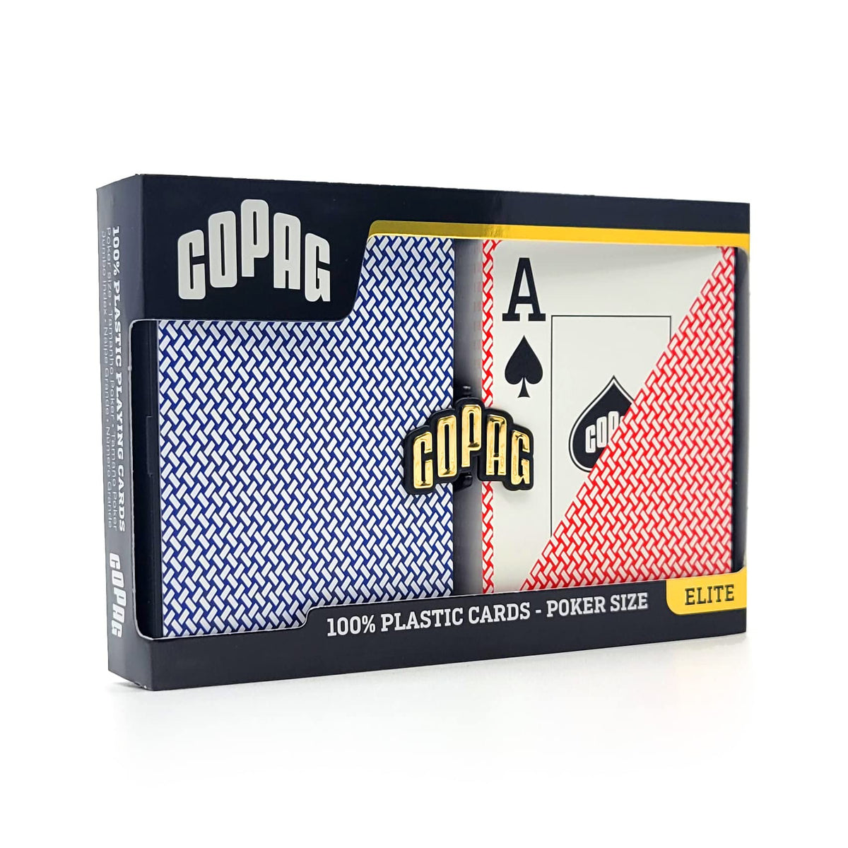 Copag Export Design poker-size double deck with jumbo index for quick reads.