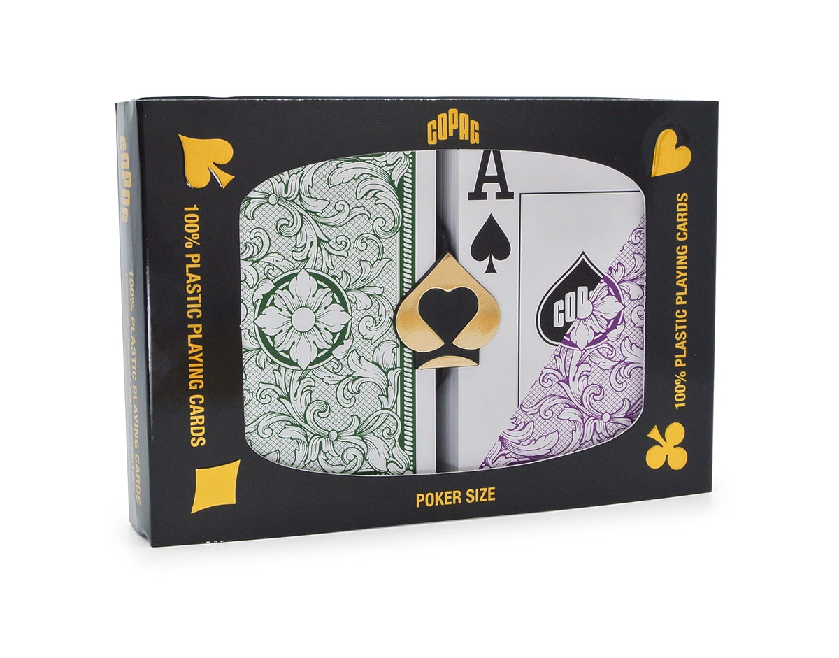 Butter-soft finish on Copag Legacy plastic cards enhances handling.