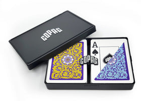 Copag Neoteric deck front color pop for quick ID during play.