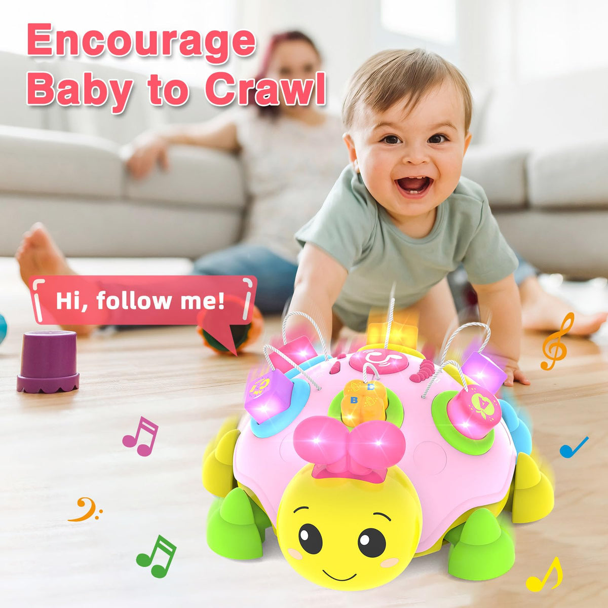 Coqin toy's shape-matching mode supports early recognition skills.