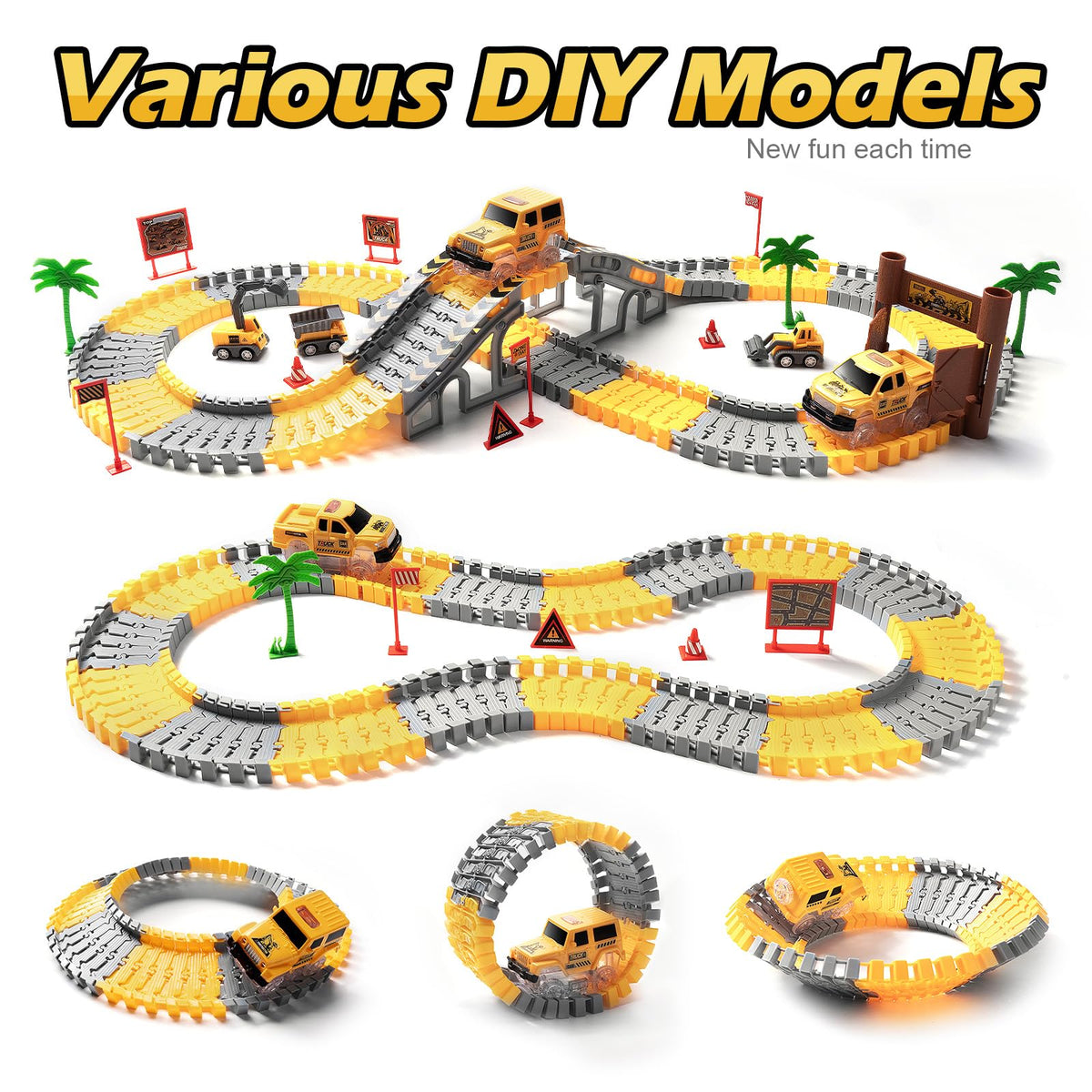 Coroiesty DIY track assembly, easy-to-connect pieces enable quick route customization.