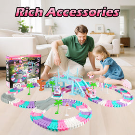 Coroiesty glow in the dark stickers illuminate tracks for nighttime play and excitement