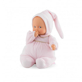 Corolle Babipouce Sweet Dreams face close-up showing lifelike expression for comforting play.