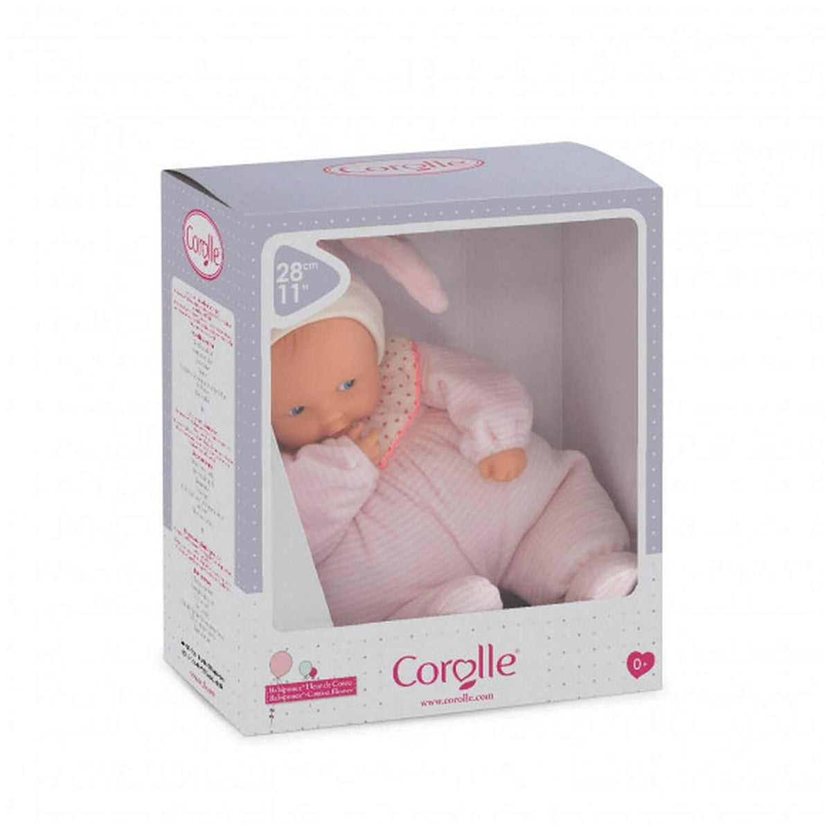 Corolle Babipouce Sweet Dreams sewn-in name tag for easy identification.