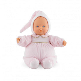 Corolle Babipouce Sweet Dreams vanilla-scented vinyl detail for soothing infant touch.