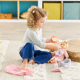 Corolle bottle for 12-inch dolls, encourages pretend feeding