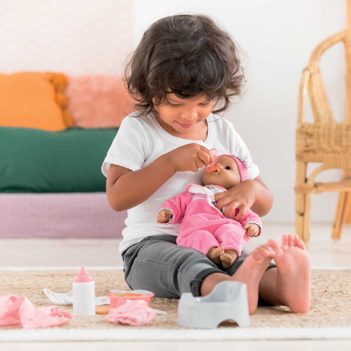 Corolle potty accessory for realistic diapering routines