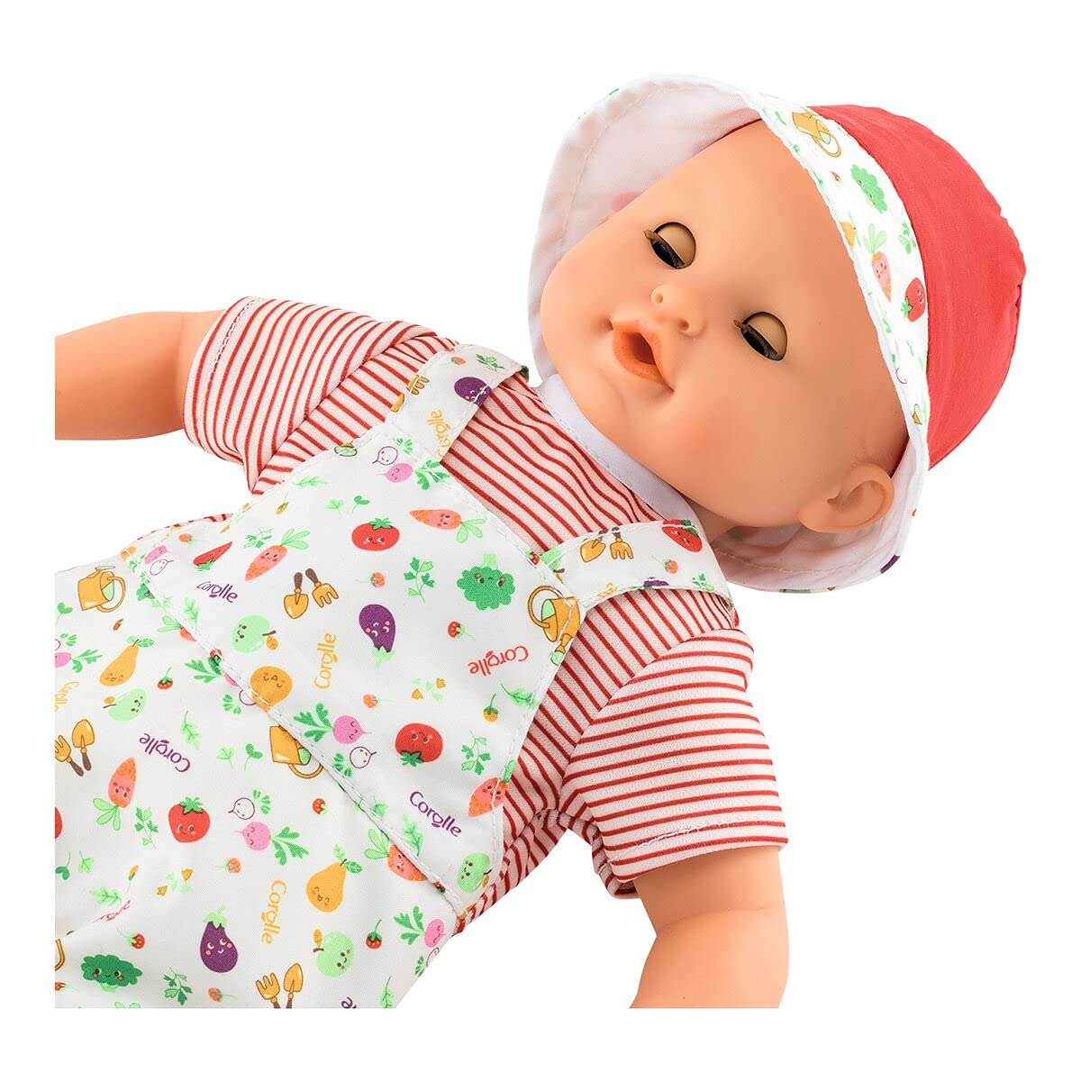Hang tab lets you air-dry the doll after water play.