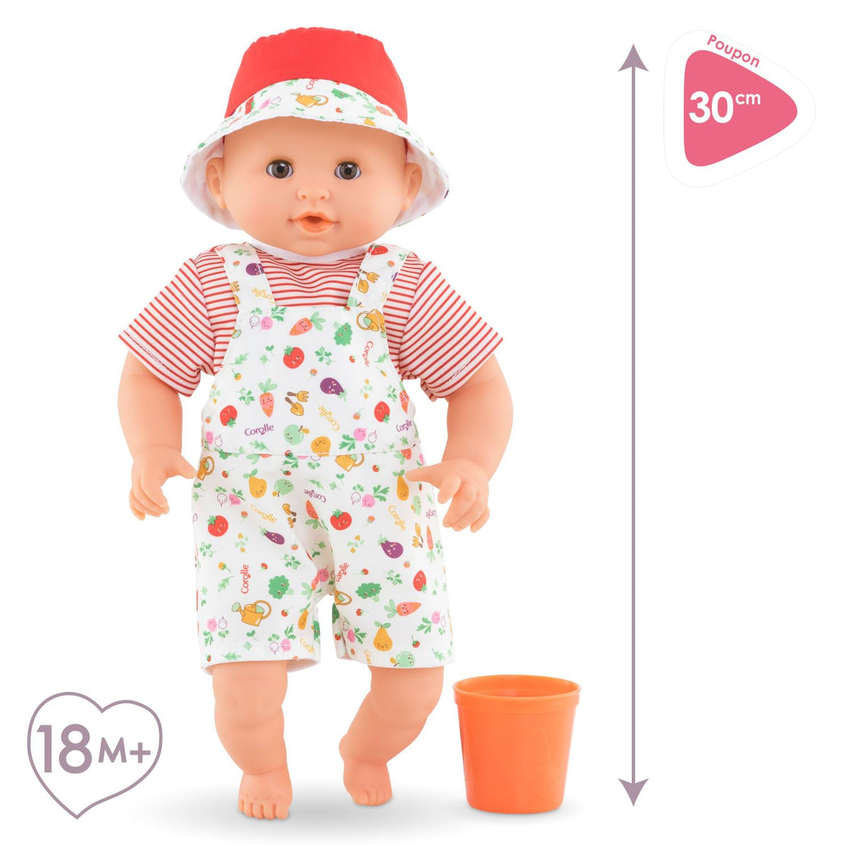 Removable clothes on Calypso Garden doll for dress-up play.