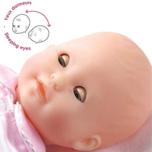 Corolle Bébé Calin Charming Pastel doll with sleeping eyes for nap-time pretend play.