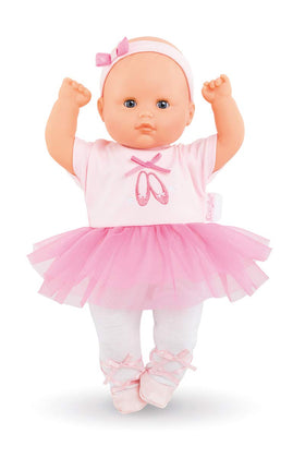 Doll with sleeping eyes that softly close during nap and bedtime moments.