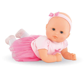 Vanilla-scented Corolle doll adds comforting sensory detail for pretend care.
