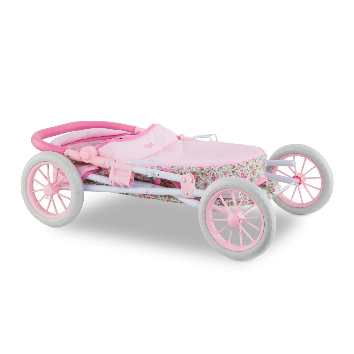 Corolle doll stroller with adjustable canopy to shade dolls during play