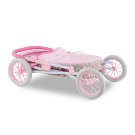 Corolle doll stroller with adjustable canopy to shade dolls during play