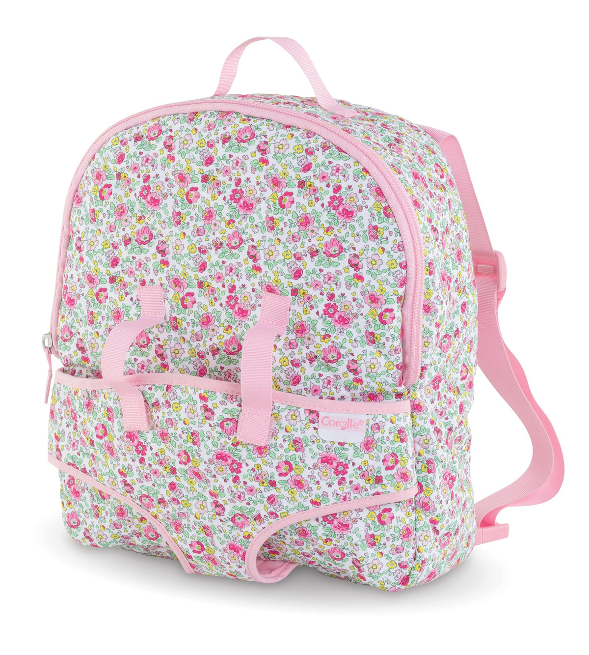Corolle lightweight doll carrier is easy for toddlers to carry on trips.