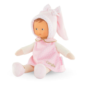 Corolle Miss Starry Dreams soft doll with a cuddly body, ideal for tiny hands.