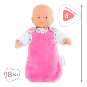 Corolle soft bean-filled body supports easy grasp and gentle posing.