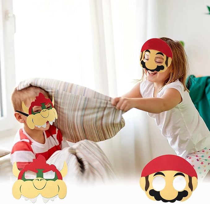 Corpower 12-piece felt mask collection supports group play and social fun
