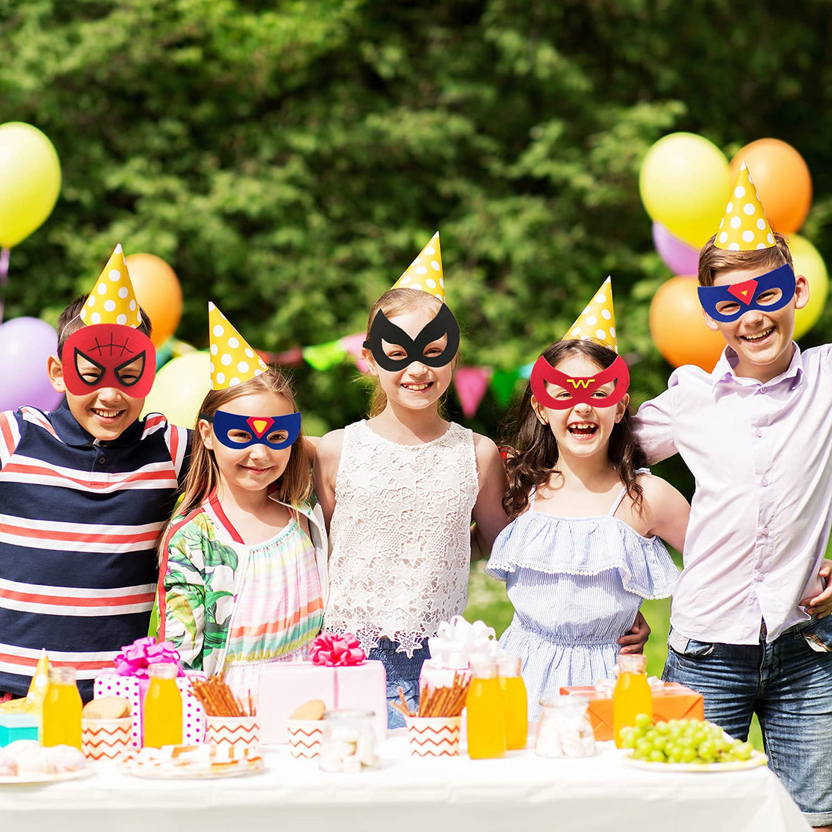 Corpower party masks with eye holes for easy visibility