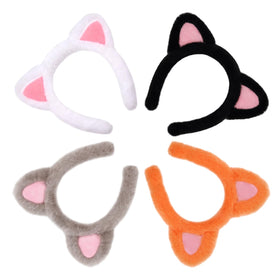 Cosdeaor cat ears headband black, ideal for cosplay and Halloween looks.