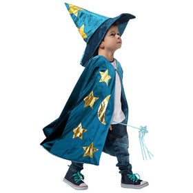 CosInStyle kids wizard hat blue adds instant magical flair to any costume.