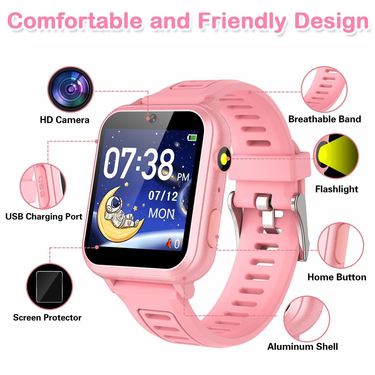Cosjoype flashlight helps kids explore in dim rooms safely.
