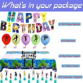 Cosmic Party balloon set adds vibrant color and festive atmosphere to game night celebrations.