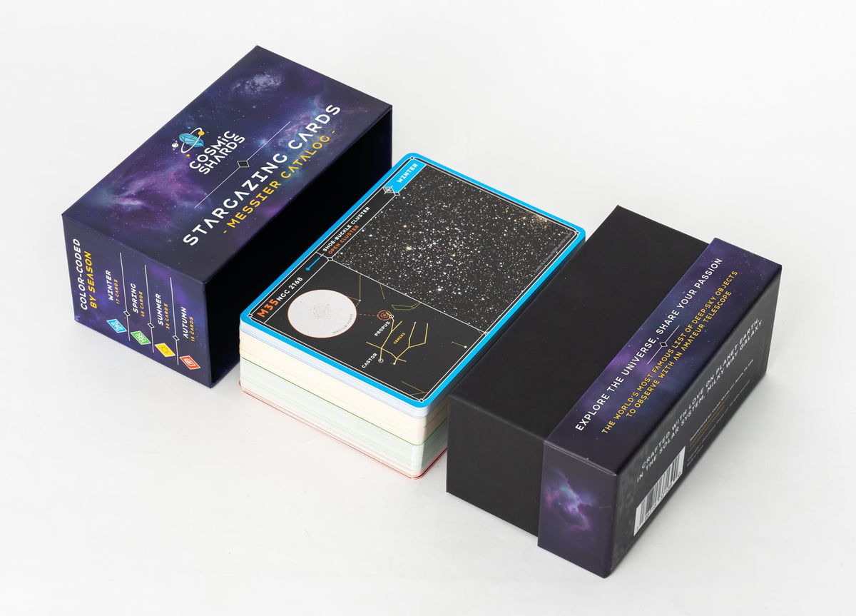 Cosmic Shards Stargazing Cards compact bundle for field use