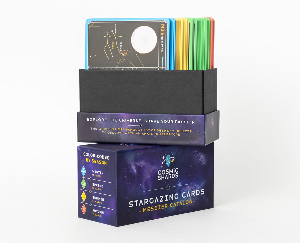 Cosmic Shards Stargazing Cards field-ready kit for travel and clubs