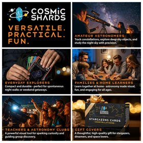 Cosmic Shards Stargazing Cards full-set display shows 88 cards for learning.