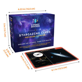 Cosmic Shards Stargazing Cards night-vision friendly text for red-light reading