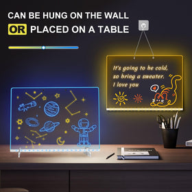 Cosmody LED drawing board wall mount kit demonstrates easy display solution