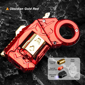 Cossify gun fidget toy metal bullet close-up highlighting ejection action and focus.