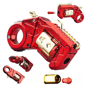 Cossify gun fidget toy metal shell close-up for tactile play and stress relief.