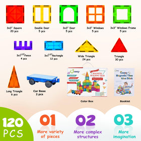 cossy magnetic tiles build example highlights family-friendly learning through play.