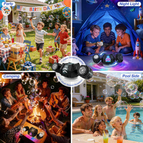 Cossy bubble machine remote controls bubbles up to 40 meters outdoors