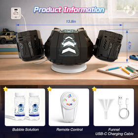 Cossy bubble machine controlled remotely for easy distant use