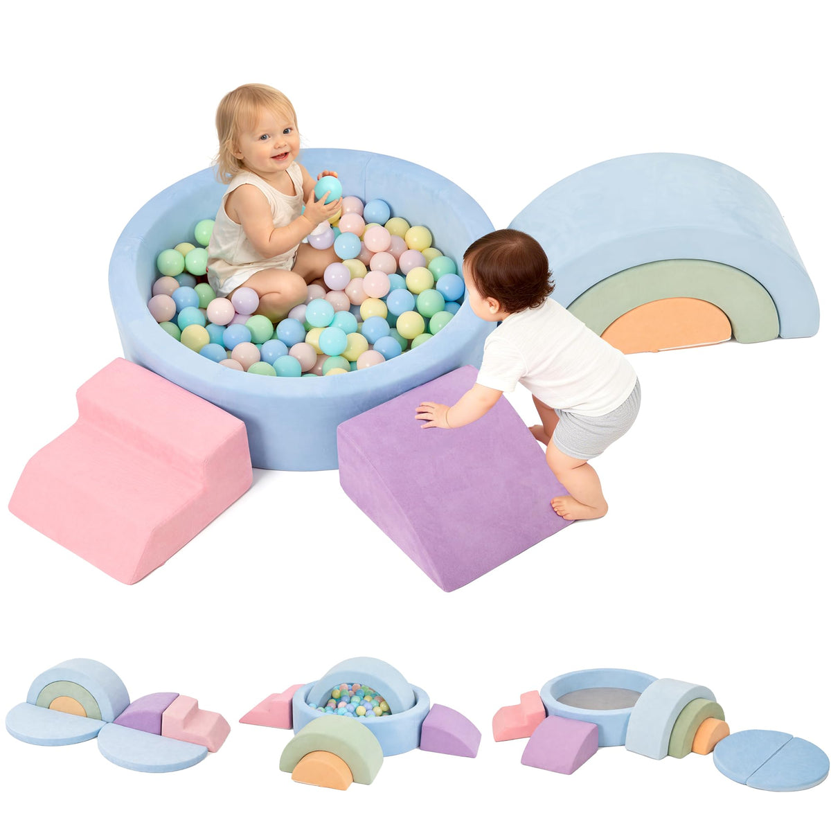 cossy foam climbing blocks with varied shapes support safe exploratory play