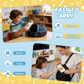 Cossy Mini Magnetic Tiles inside a crush-resistant case for organized storage.