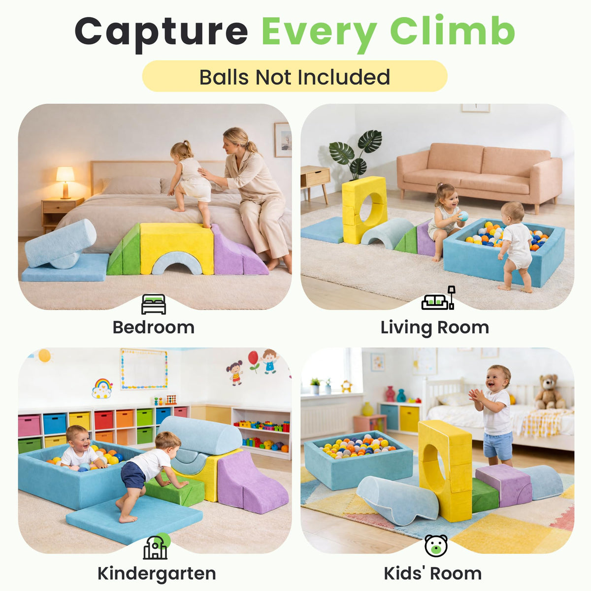Cossy soft skin-friendly fabric keeps kids comfortable during play.