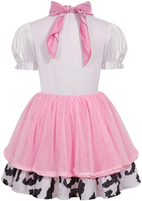 Costumerry cowgirl skirt with cow print for vibrant, standout costumes
