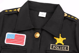 Costumerry badge adds official detail for immersive role-play scenarios.