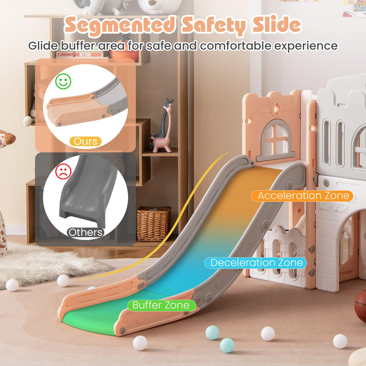 Costzon 8-in-1 basketball hoop area supports social play and hand-eye coordination