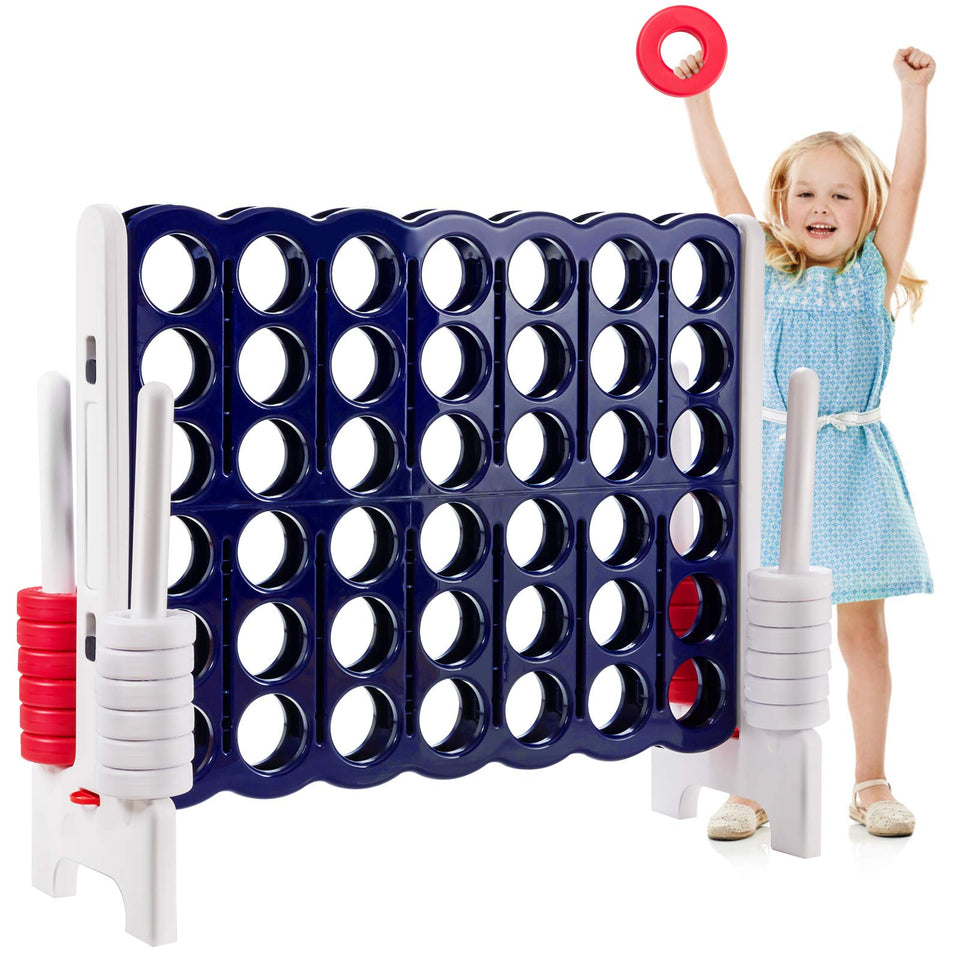 Costzon Giant 4-in-A-Row assembly for quick setup and family play.