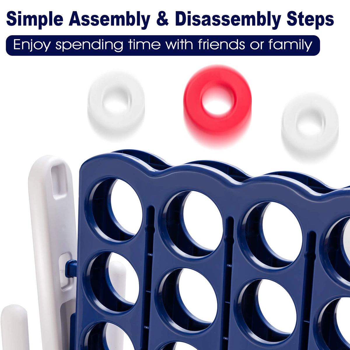 Costzon Giant 4-in-A-Row durable materials support long-lasting fun.