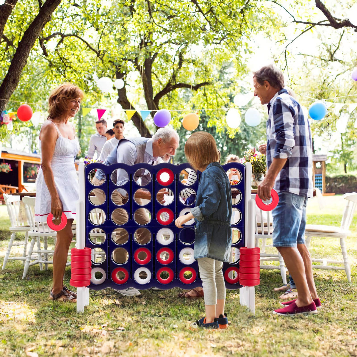 Costzon Giant 4-in-A-Row suitable for kids and adults.