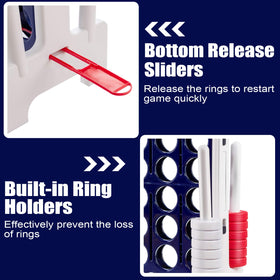 Costzon Giant 4-in-A-Row lightweight design for easy transport.