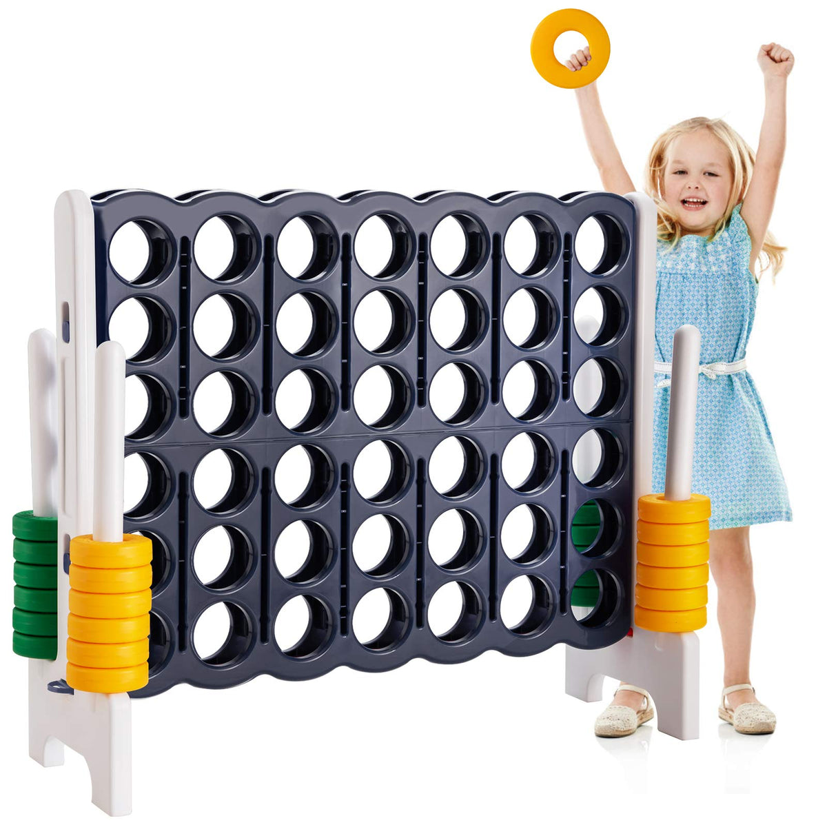 Costzon Giant 4-in-A-Row assembly setup for quick family play